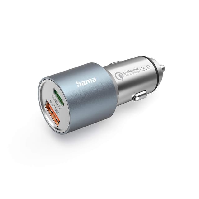 HAMA 38W USB-C/USB-A billaddare – Bästa metallutförande – usb-laddare för bil bäst i test 2026