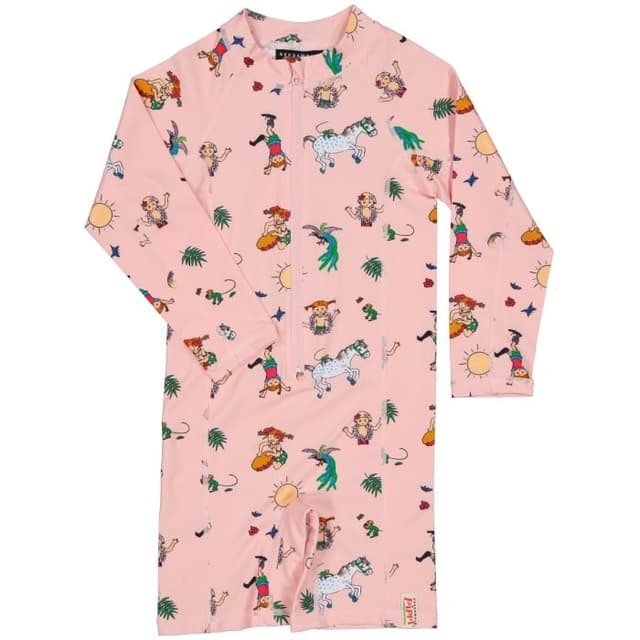 Geggamoja Pippi Långstrump UV-dräkt Rosa – Bäst designval – uv-dräkt barn bäst i test 2026