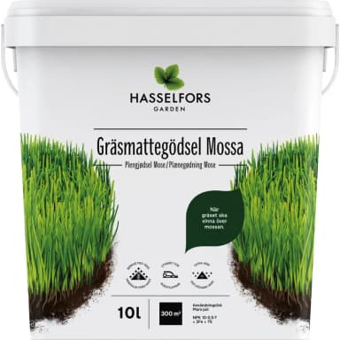Hasselfors Garden Gräsmattegödsel Mossa 300m²