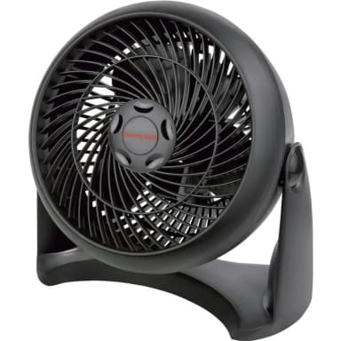 Honeywell TurboForce Power fläkt - blå (kylning med tyst drift, justerbar lutning i 90 °, tre hastighetslägen, väggmonteringsfunktion, bordsfläkt) HT900NE
