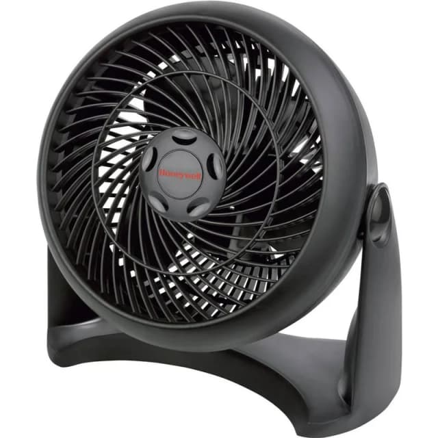Honeywell TurboForce Power fläkt - blå (kylning med tyst drift, justerbar lutning i 90 °, tre hastighetslägen, väggmonteringsfunktion, bordsfläkt) HT900NE – Bäst i test – bordsfläkt bäst i test 2026