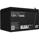 Green Cell AGM48 12V-batteri 10.0 Ah, Flerfärgad