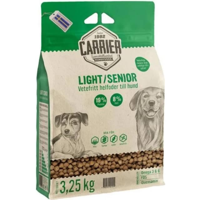 Carrier Light/Senior Hundfoder 3,25 – Bäst i test – seniorfoder hund bäst i test 2026