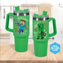 Paladone Minecraft Green 900ml Multiway Travel Cup Straw Termosmugg 90cl