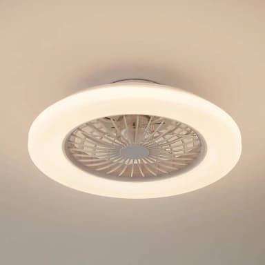 Lindby LED Takfläkt Vedin DC Tyst Ø 49 cm