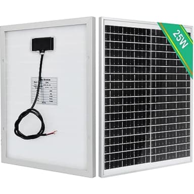 Eco-Worthy 25W 12V IP65 Vattentät Solpanel