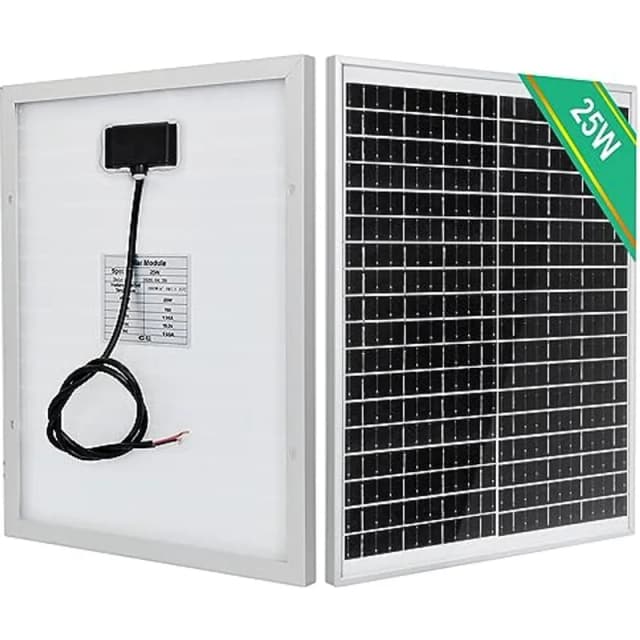 Eco-Worthy 25W 12V IP65 Vattentät Solpanel – Bäst i test – solpanel husbil bäst i test 2026