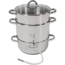 tectake Saftmaja Saftkokare 15 liter, rostfritt stål - silver
