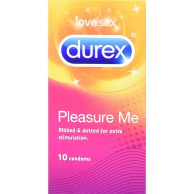 Durex Pleasure Me Kondomer i naturligt latexgummi, 10 st